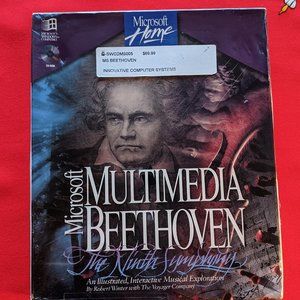 NIP Microsoft Multimedia Beethoven The Ninth Symphony CD-ROM